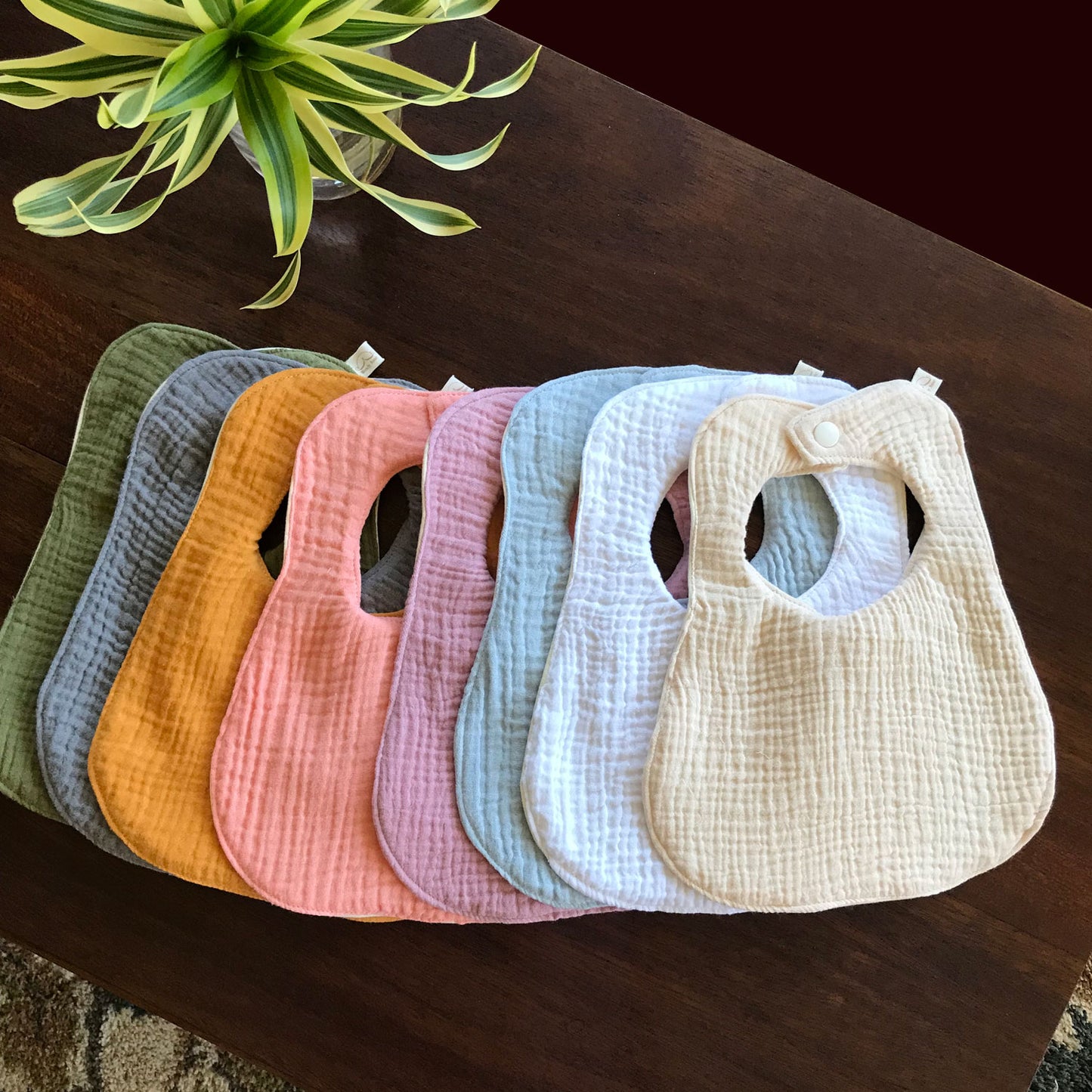 Organic Cotton Bib with OC Waterproof backing