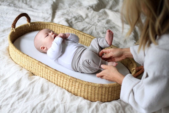 Set of Two (2) Natural Ivory Organic Cotton - Custom Fitted Sheet