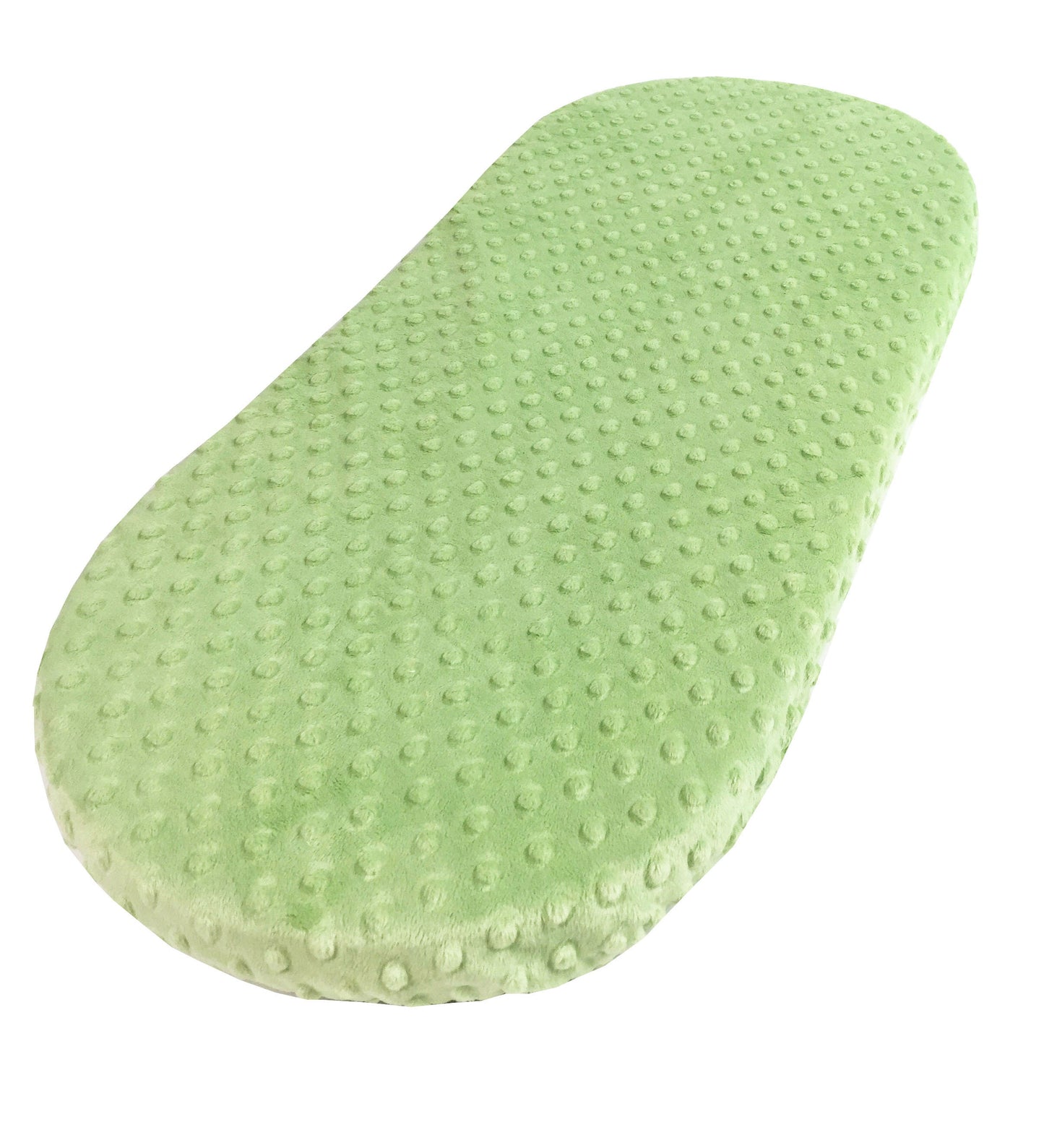 Green Minky Dot - Custom Fitted Sheet