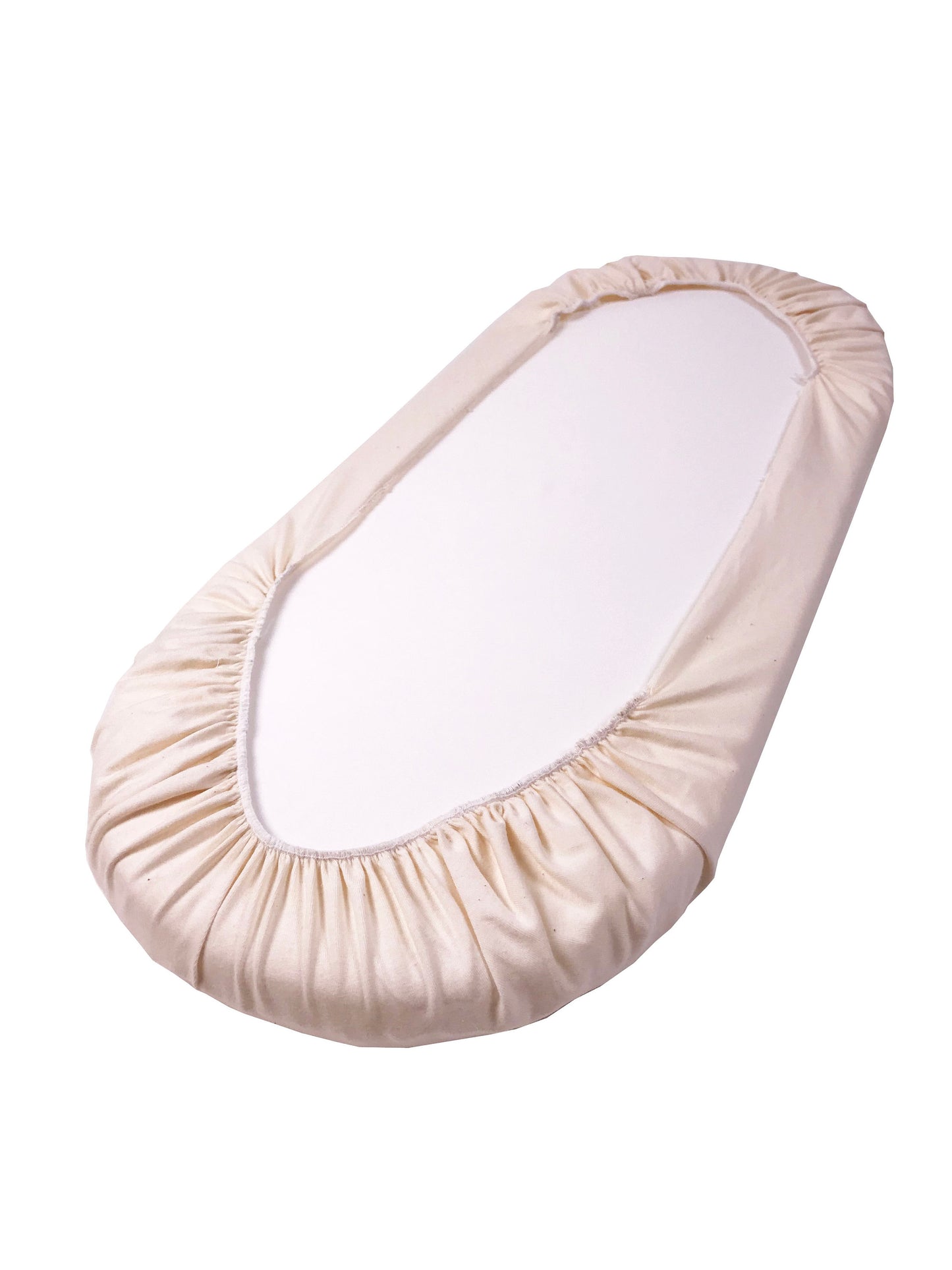 Set of Two (2) Natural Ivory Organic Cotton Jersey - Custom Fitted Sheet