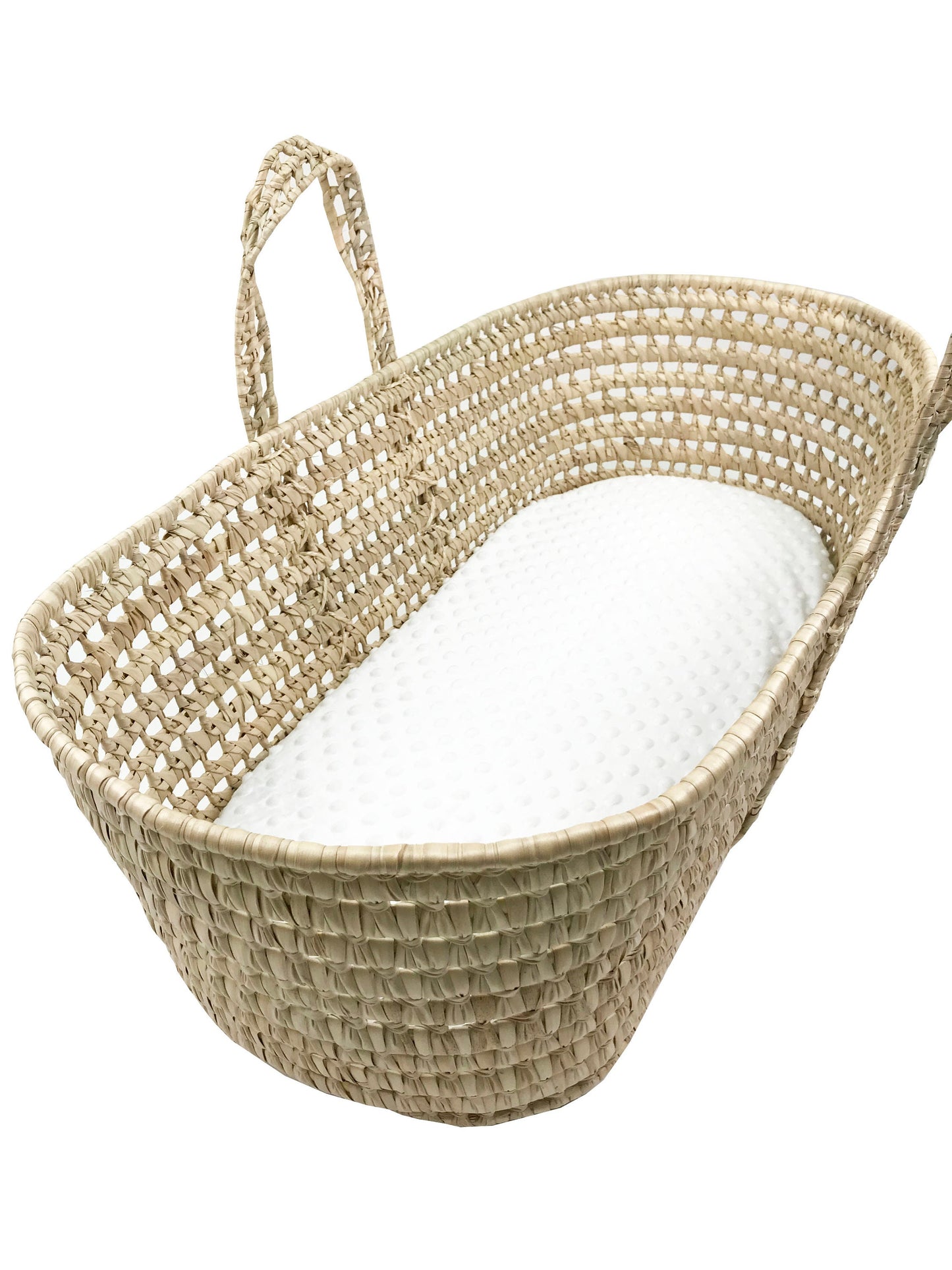 White Minky Dot - Custom Fitted Sheet