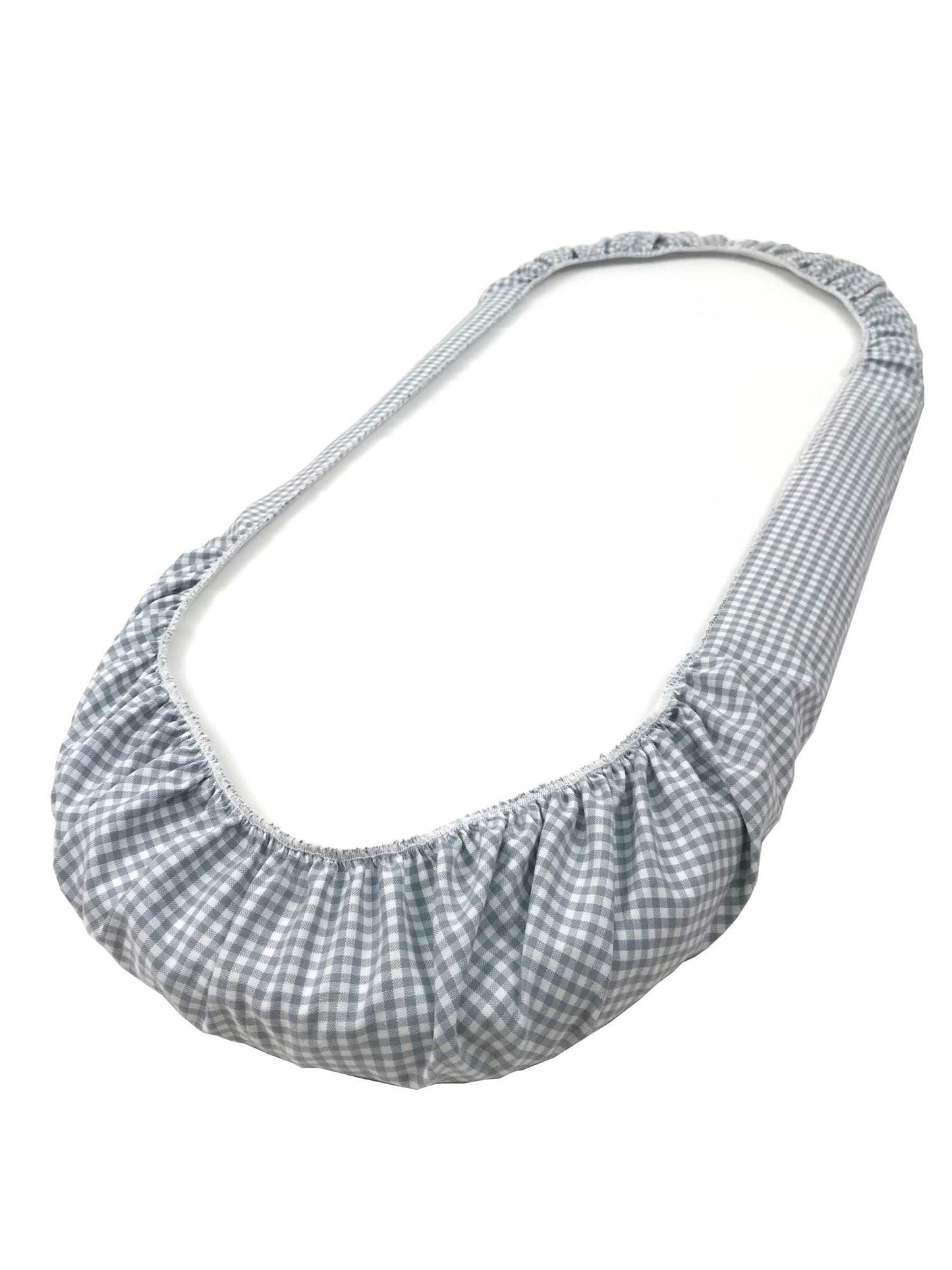 Gray and White Gingham - Custom Fitted Sheet