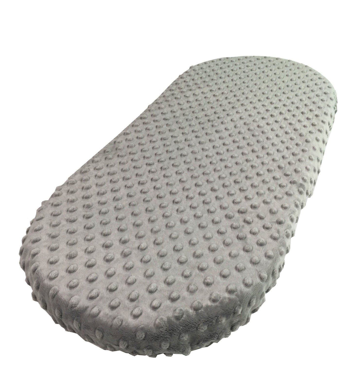 Gray Minky Dot - Custom Fitted Sheet