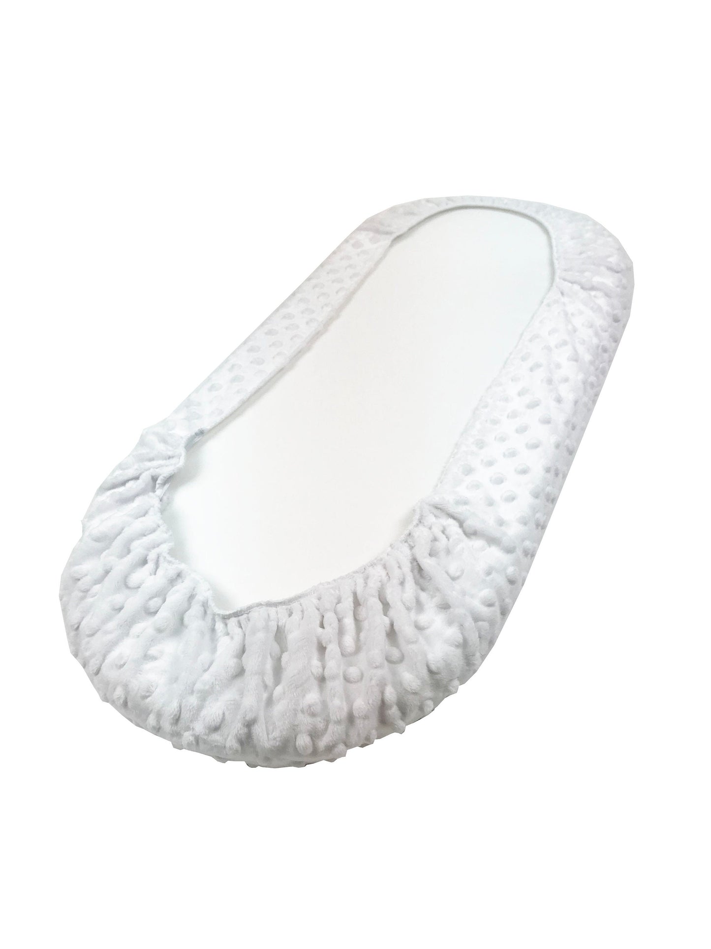 White Minky Dot - Custom Fitted Sheet
