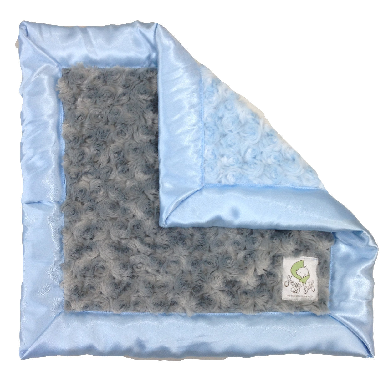 Shnuggy Baby 15 x 15 Lovie with 2 Inch Satin Trim