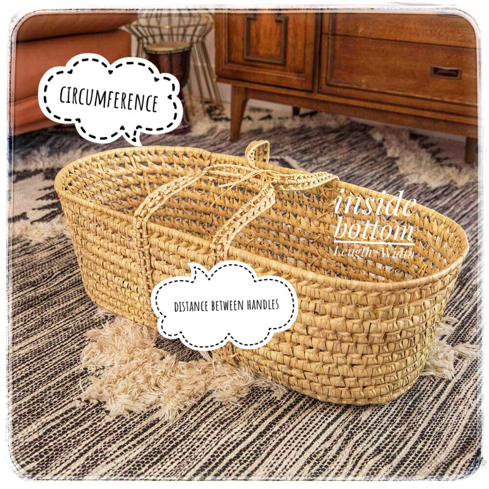 Simple Moses Basket Bedding Set - Made for Your Moses Basket - Choose Fabric