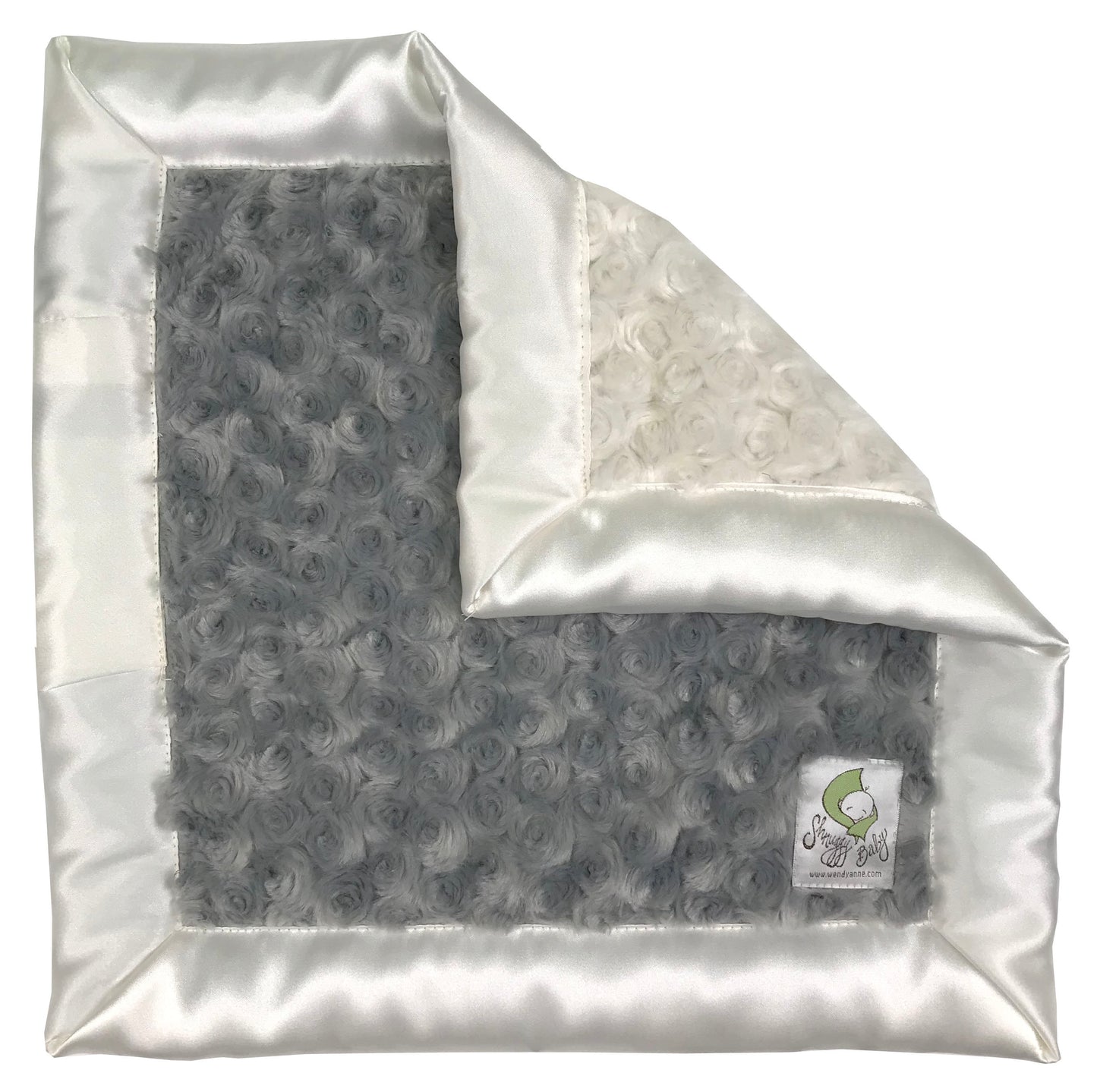 Shnuggy Baby 15 x 15 Lovie with 2 Inch Satin Trim