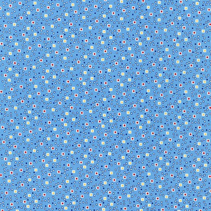Little Boy Blue Retro Dot - Custom Fitted Sheet