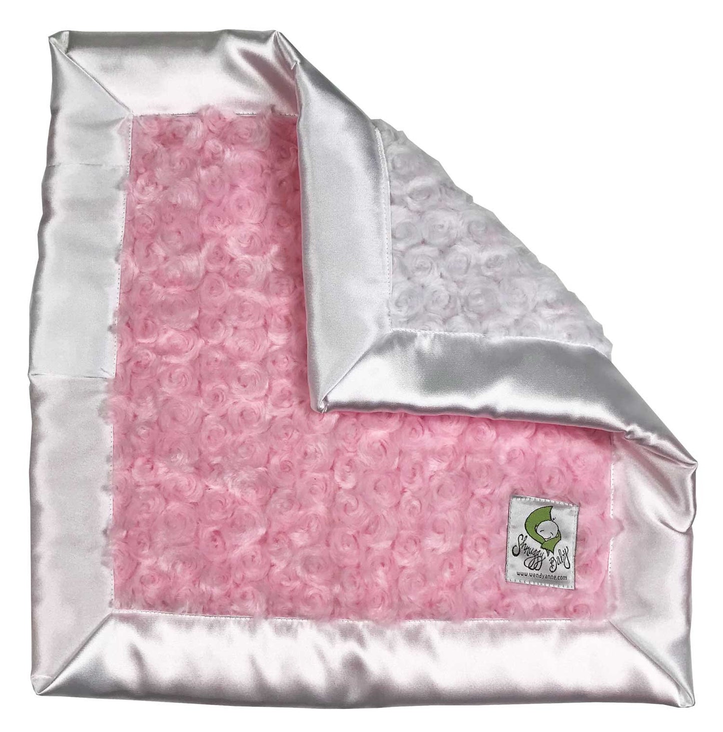 Shnuggy Baby 15 x 15 Lovie with 2 Inch Satin Trim