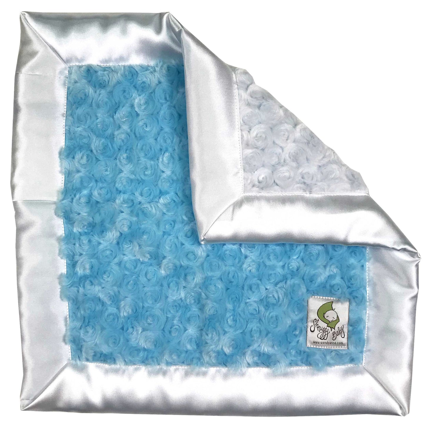 Shnuggy Baby 15 x 15 Lovie with 2 Inch Satin Trim