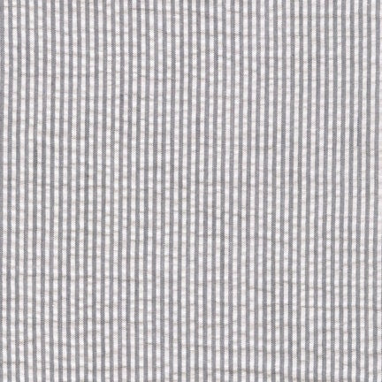 Gray Seersucker - Custom Fitted Sheet