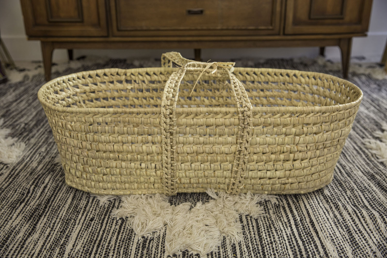 This is a palm leaf Moses basket all natural and handwoven, click her for more options.