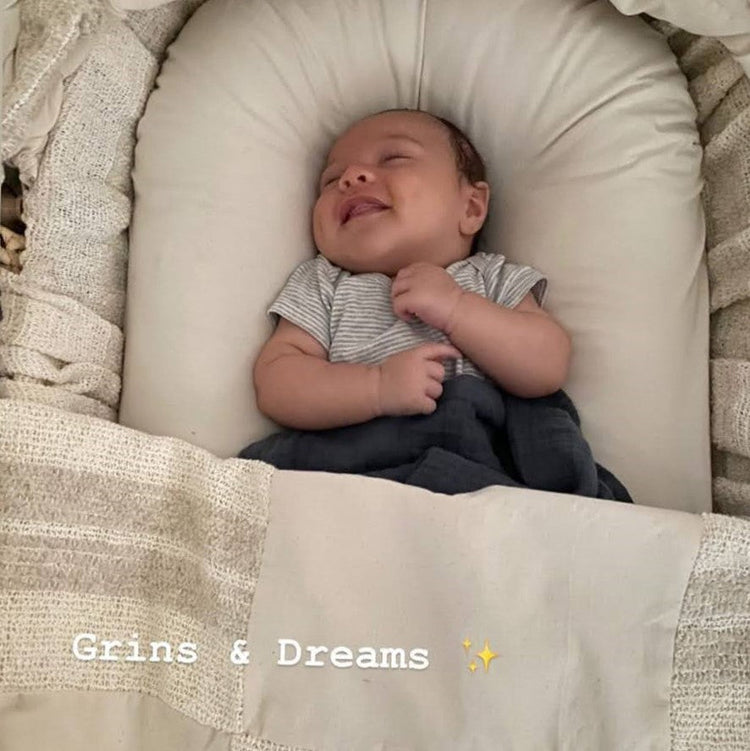 Custom made duvet cover for most baby lounger nest, including Snuggle Me Infant, Doc A Tot lounger, Design Dua Moses pod and Wendy Anne organic cotton lounger. Click here for more details