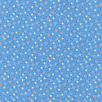 Little Boy Blue Retro Dot - Custom Fitted Sheet