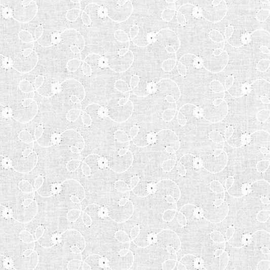 White Eyelet Cotton - Custom Fitted Sheet