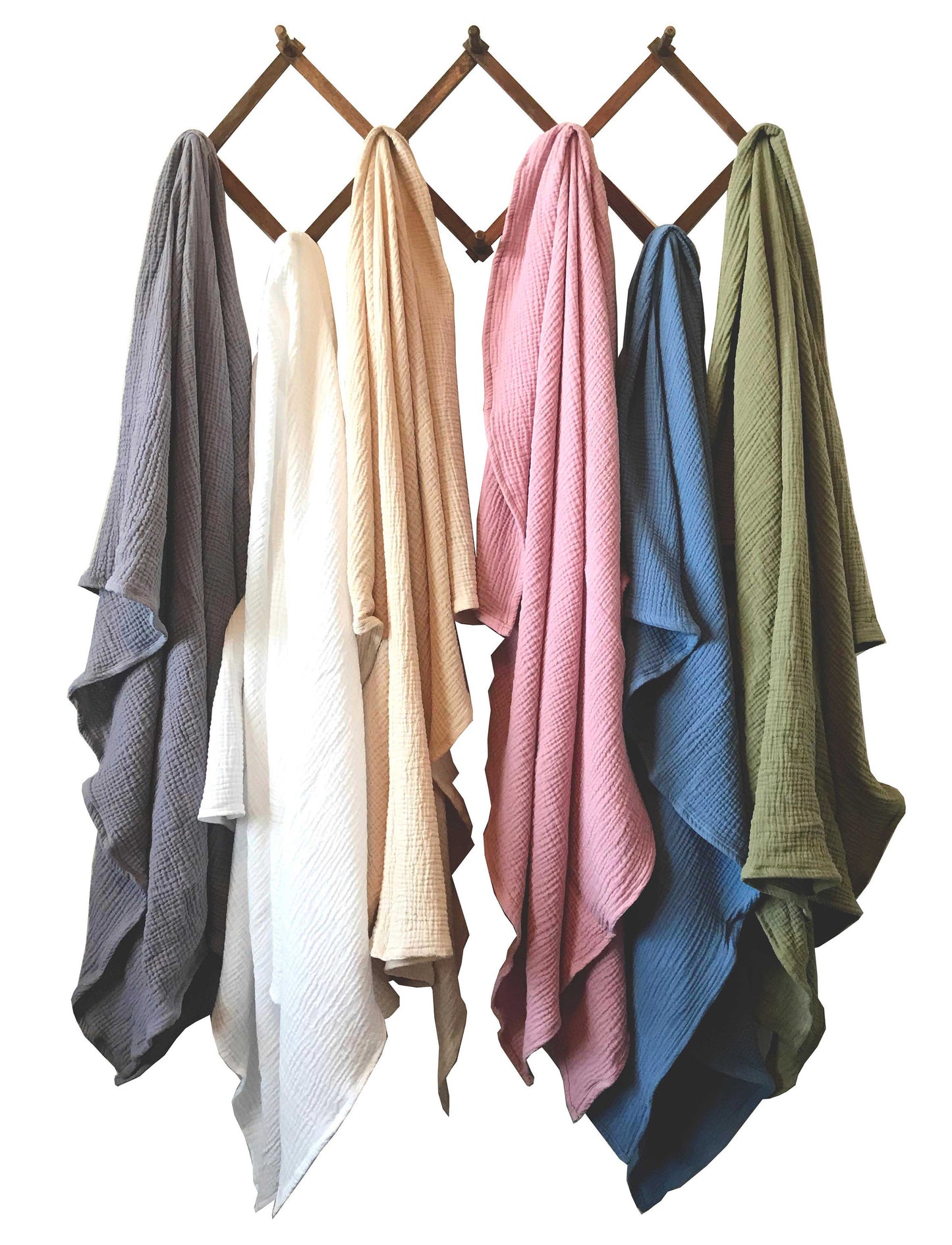 Organic Cotton Double Gauze Swaddle Blanket 46 x 46