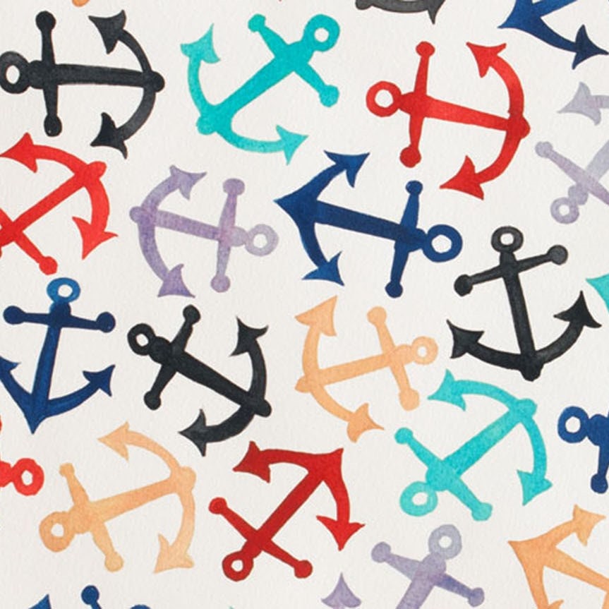 Anchors Primary Colors - Custom Fitted Sheet
