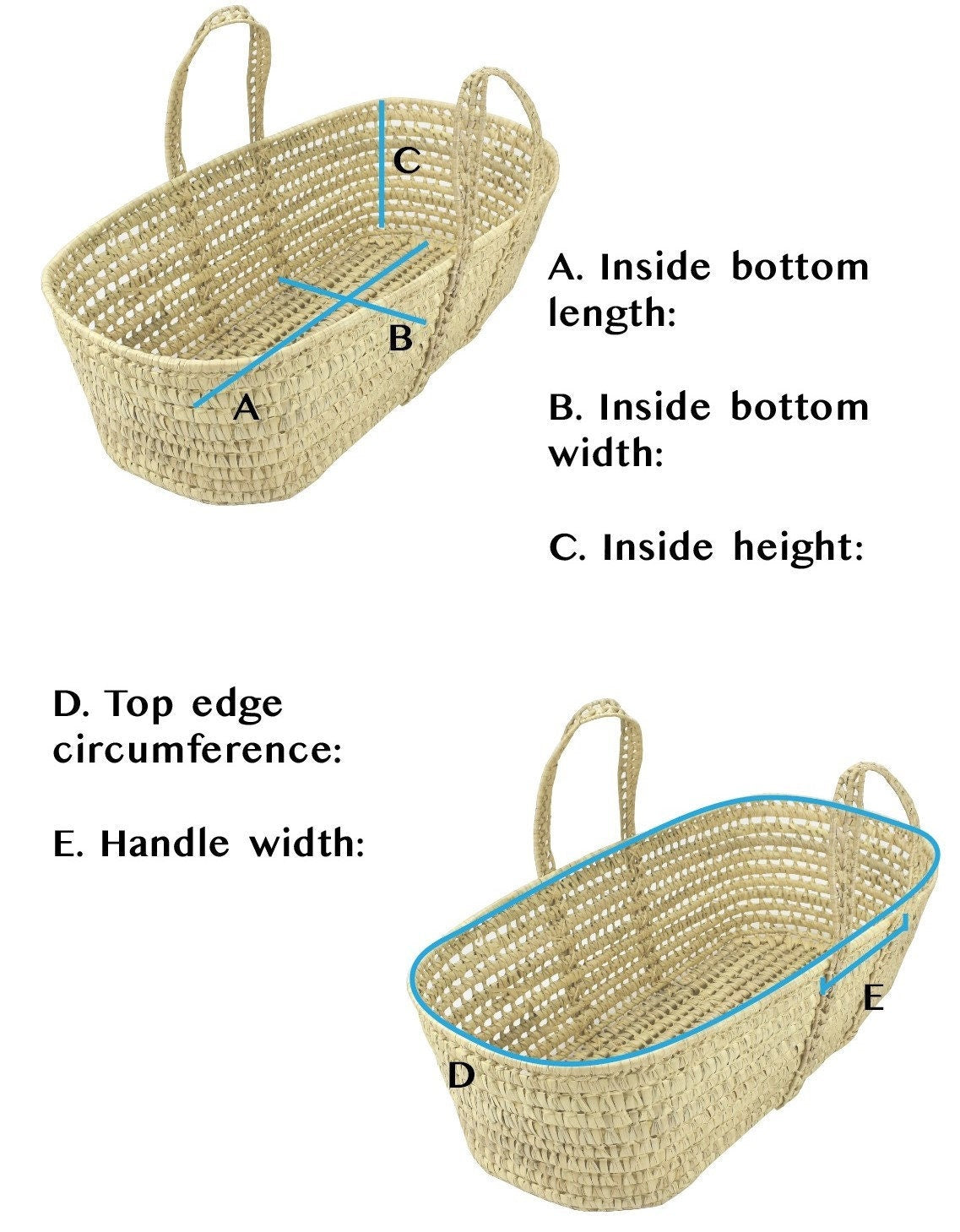 Wicker moses outlet basket covers