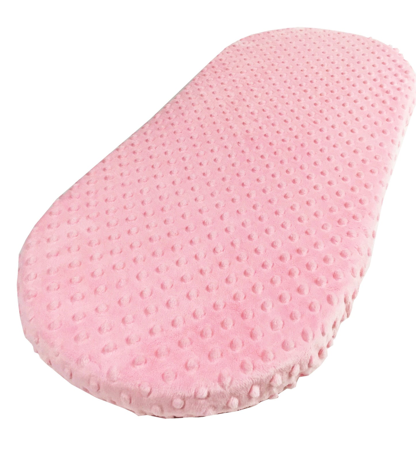 Baby Pink Minky Dot - Custom Fitted Sheet